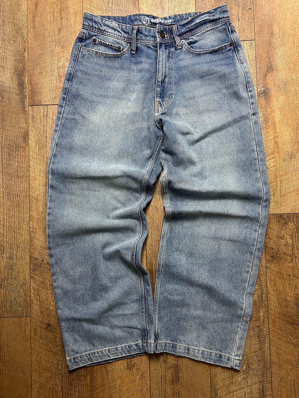 Y2K Original Use Baggy Halgado Jeans 31x29 Loose Fit Vintage Denim